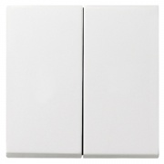 Накладка 2 канальн. кнопочного свторегулятора Gira System 55+E22 белый глянцевый