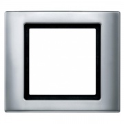 Рамка 1-ая IP44 Aquadesign Merten Алюминий