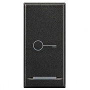 Axolute Клавиши с символами для системы автоматизации для 1 функции - 1 модуль, Ключ, цвет антрацит