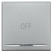 Axolute Клавиши с символами для системы автоматизации для 1 функции - 2 модуля, OFF, цвет алюминий