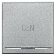 Axolute Клавиши с символами для системы автоматизации для 1 функции - 2 модуля, GEN, цвет алюминий