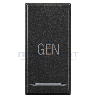 Axolute Клавиши с символами для системы автоматизации для 1 функции - 1 модуль, GEN, цвет антрацит