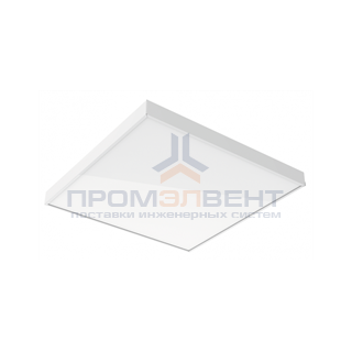 Светодиодный светильник "ВАРТОН" офисный встраиваемый/накладной 595*595*50мм 27 ВТ 4000К с микроволновым датчиком движения