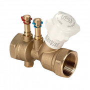 Клапан балансировочный Giacomini R206B - 2" (ВР/ВР, PN25, со штуцерами и сливом)