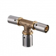 Тройник переходной Oventrop Cofit P - 26x3.0 x 32x3.0 x 26x3.0 (прессовой, бронза)