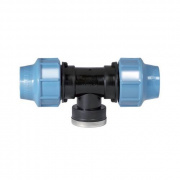 Тройник с переходом на внутреннюю резьбу UNIDELTA 1007 - 25 x 1/2" (винтовой, для труб ПНД)