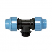 Тройник с переходом на наружную резьбу UNIDELTA 1010 - 20 x 3/4" (винтовой, для труб ПНД)