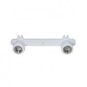 Водорозетка двойная KALDE - 25 x 1/2" (для полипропиленовых труб, с межосевым расстоянием 210 мм)