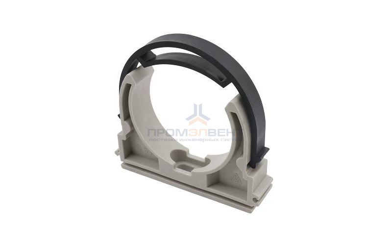 Клипса с лентой для труб FV-Plast - 110 (для полипропиленовых труб, цвет серый)