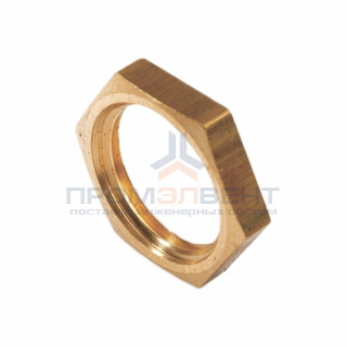 Контргайка латунная резьбовая STOUT - 1/2"