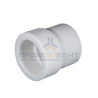 Муфта редукционная KALDE - 75 x 50 (для полипропиленовых труб под пайку, цвет белый)