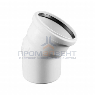 Отвод 30° REHAU RAUPIANO PLUS - 110 (для системы внутренней канализации)
