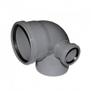 Отвод 87° с патрубком слева СИНИКОН Standart - 110 x 50 (для системы внутренней канализации)