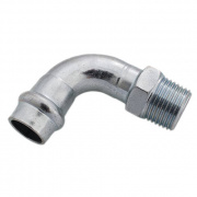 Отвод 90° Conex Banninger PC 4001G - 54 x 2" (оцинкованная сталь)