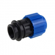 Переход на внутреннюю резьбу Политэк - 40 x 1"1/4 (винтовой, для труб ПНД)