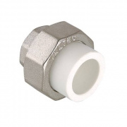 Переход на внутреннюю резьбу разъемный VALTEC VTp.762 - 50 x 1"1/2 (для полипроп.труб, белый)