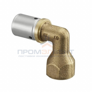 Переход на внутреннюю резьбу угловой Oventrop Cofit P - 16x2.0 x 1/2" (прессовой, бронза)