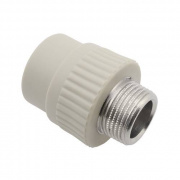 Переход на наружную резьбу FV-Plast - 25 x 3/4" (для полипропиленовых труб, цвет серый)