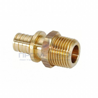 Переход на наружную резьбу REHAU RX - 16 x 1/2" (бронза, для труб из сшитого полиэтилена RAUTITAN)