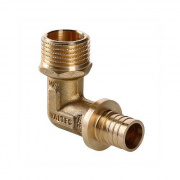 Переход на наружную резьбу угловой VALTEC VTm.453.BG - 16 x 1/2" (для труб из сшитого полиэтилена)