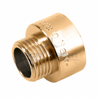 Переходник латунный с внутренней резьбой на наружную STOUT - 1"1/4 x 3/4"