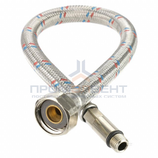 Подводка под смеситель гибкая Industrias Mateu (Штуцер/Гайка) - М10-1-35 x 1/2" (длина 400 мм)