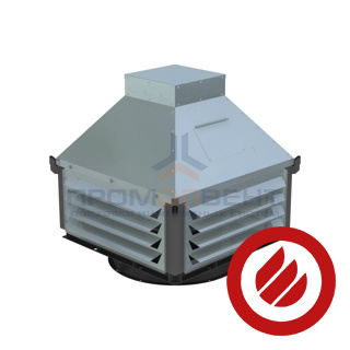 КВИН-С ДУ — Крышный вентилятор индустриальный дымоудаления с выбросом потока в стороны