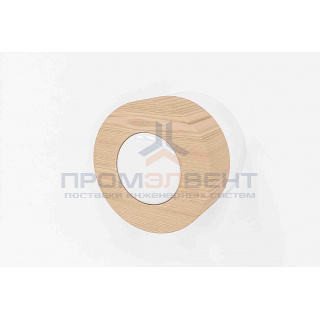 12-100 Светильник светодиодный накладной, деревянный корпус, 3В, 3000К, D80*60 мм