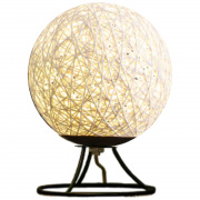 12-83 Светодиодный ночник из ротанга, 220В, 2Вт, 6 диодов, 3200K, 200Лм, 15*15*18см, белый