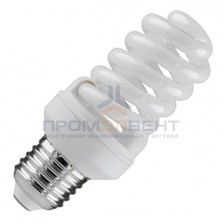 Лампа энергосберегающая ESL QL7 15W 6400K E27 спираль d46x98 холодная