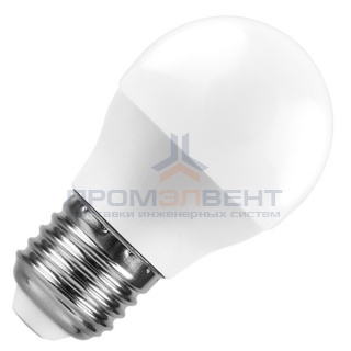 Лампа светодиодная шарик Feron LB-550 G45 9W 6400K 230V E27 холодный свет