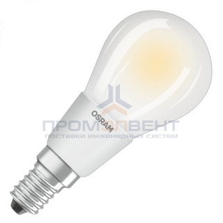 Лампа филаментная светодиодная шарик Osram LED P Retrofit CLAS 40 DIM 4.5W/827 FR 470lm E14 Filament