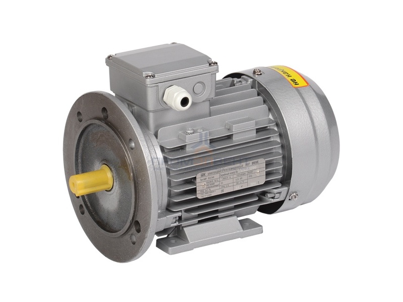 Электродвигатель асинхронный 3ф. АИР 63B4  380В 0,37кВт 1500об/мин (лапы + фланец) 2081 DRIVE IEK