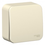 Кнопочный выключатель с самовозвратом (cх.1) Blanca Schneider Electric 10А молочный изол.пластина