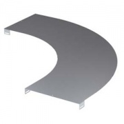 Крышка на угол горизонтальный 90?, осн.200, R600, цинк-ламельная