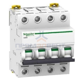 Автоматический выключатель Schneider Electric Acti 9 iC60N 4П 6A 6кА C (автомат)