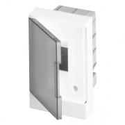 ABB Basic E Бокс в нишу 2М серая прозрачная дверь (без клемм)